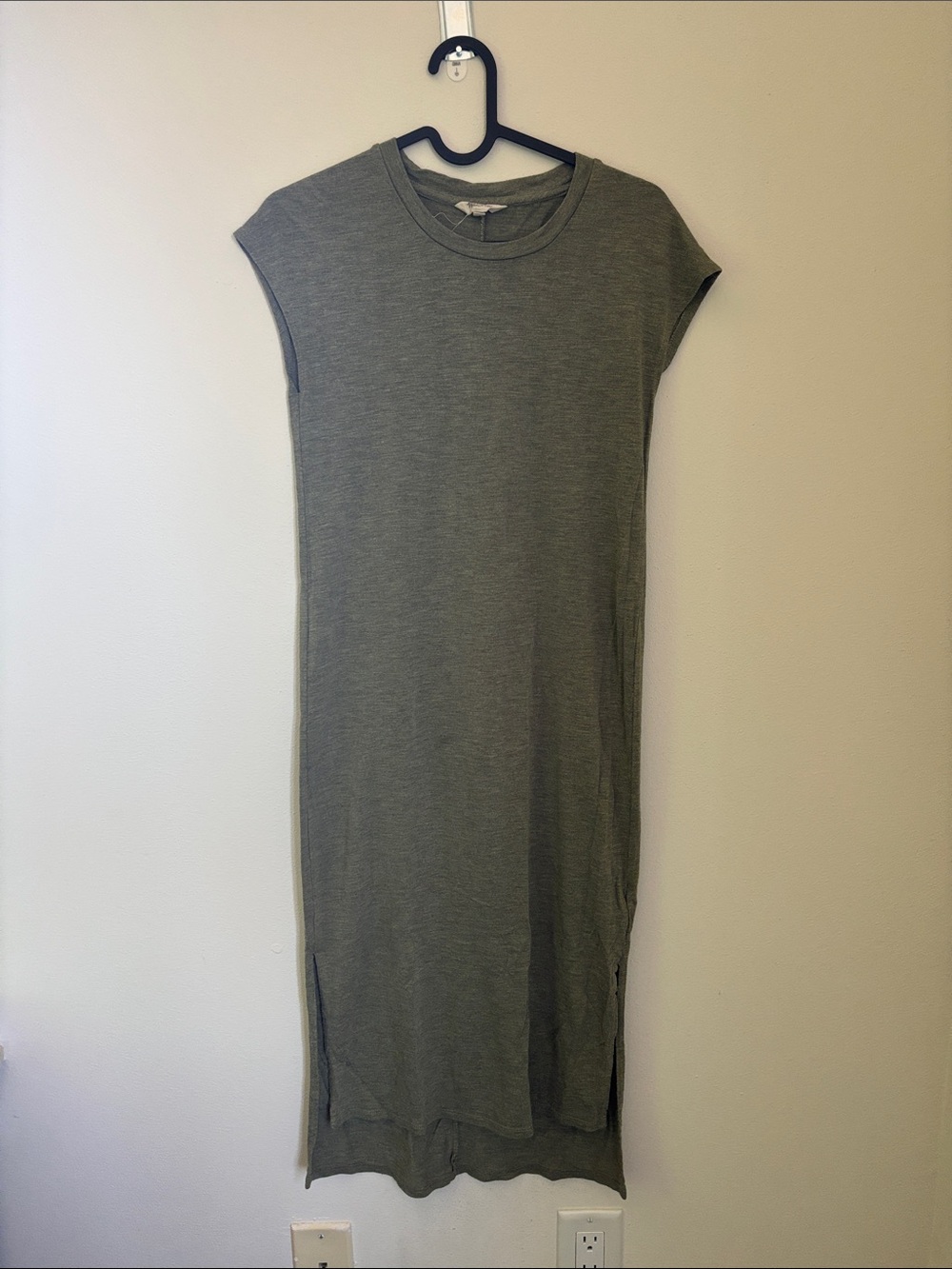 Madewell Olive Green Sleeveless Maxi Dress